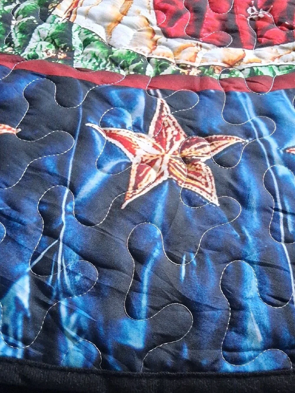 XL 6 Feet Nativity Quilted Christmas Tree Skirt-Table Runners 15